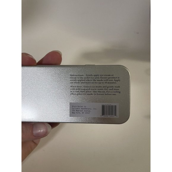 Dieux Forever Eye Mask Sheet Patches in Silver Case Eye Reviver Green Reuseable - Picture 4 of 4